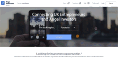 Desktop Screenshot of angelinvestmentnetwork.co.uk